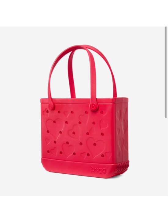 Bogg Bag Handbags - NWT Baby Bogg Bag Conversation Hearts Red Tote Beach Pool Medium